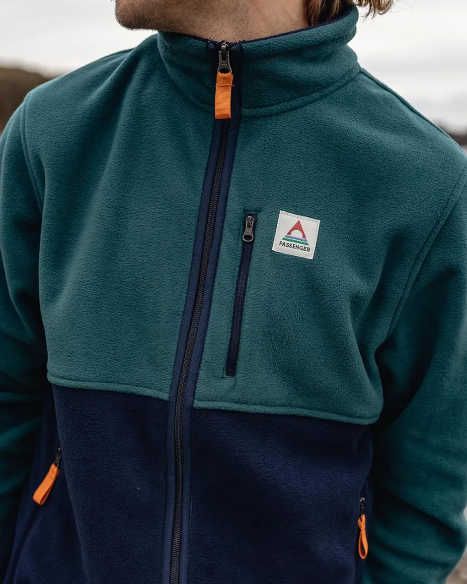 Best Sellers|Fleece>Passenger Ridge Full Zip Recycled Polar Fleece Mediterranean/Deep Navy