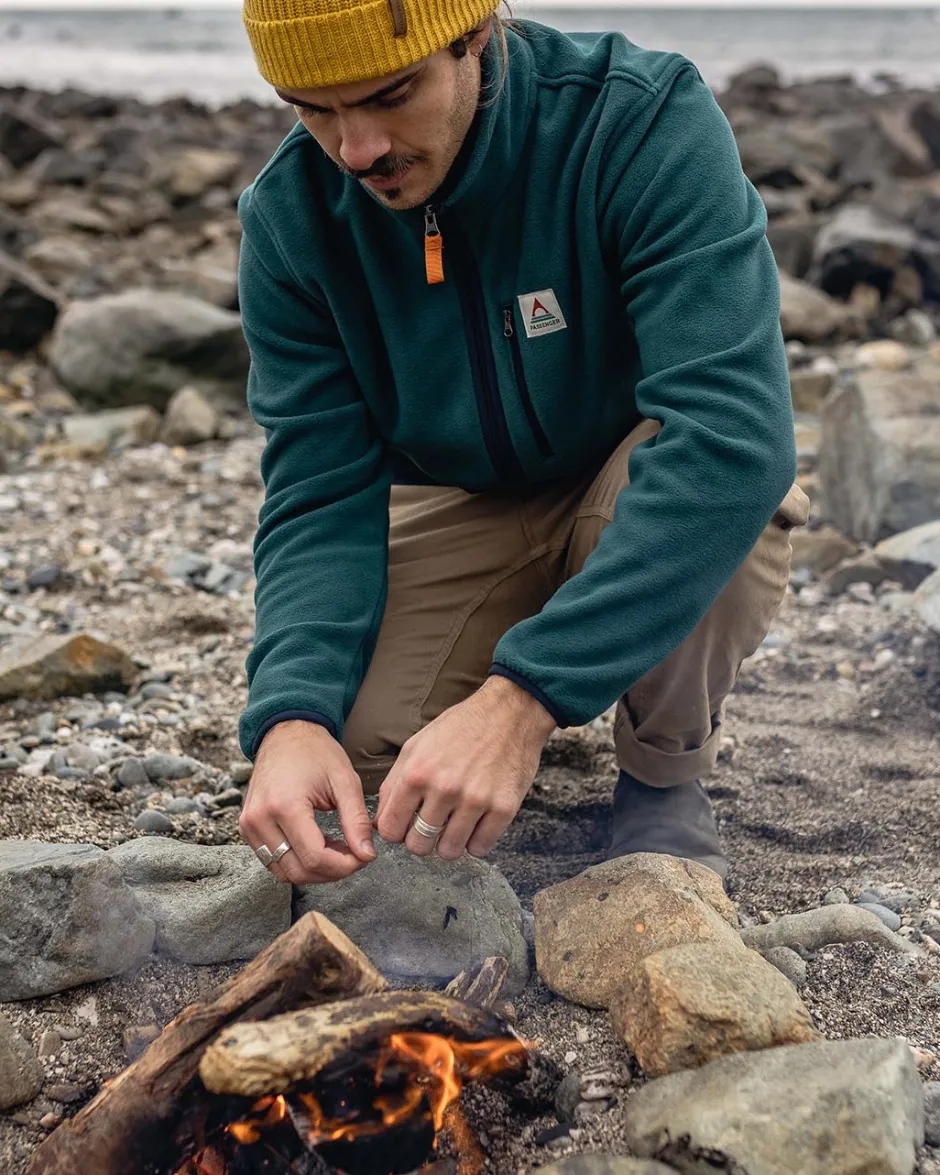 Best Sellers|Fleece>Passenger Ridge Full Zip Recycled Polar Fleece Mediterranean/Deep Navy