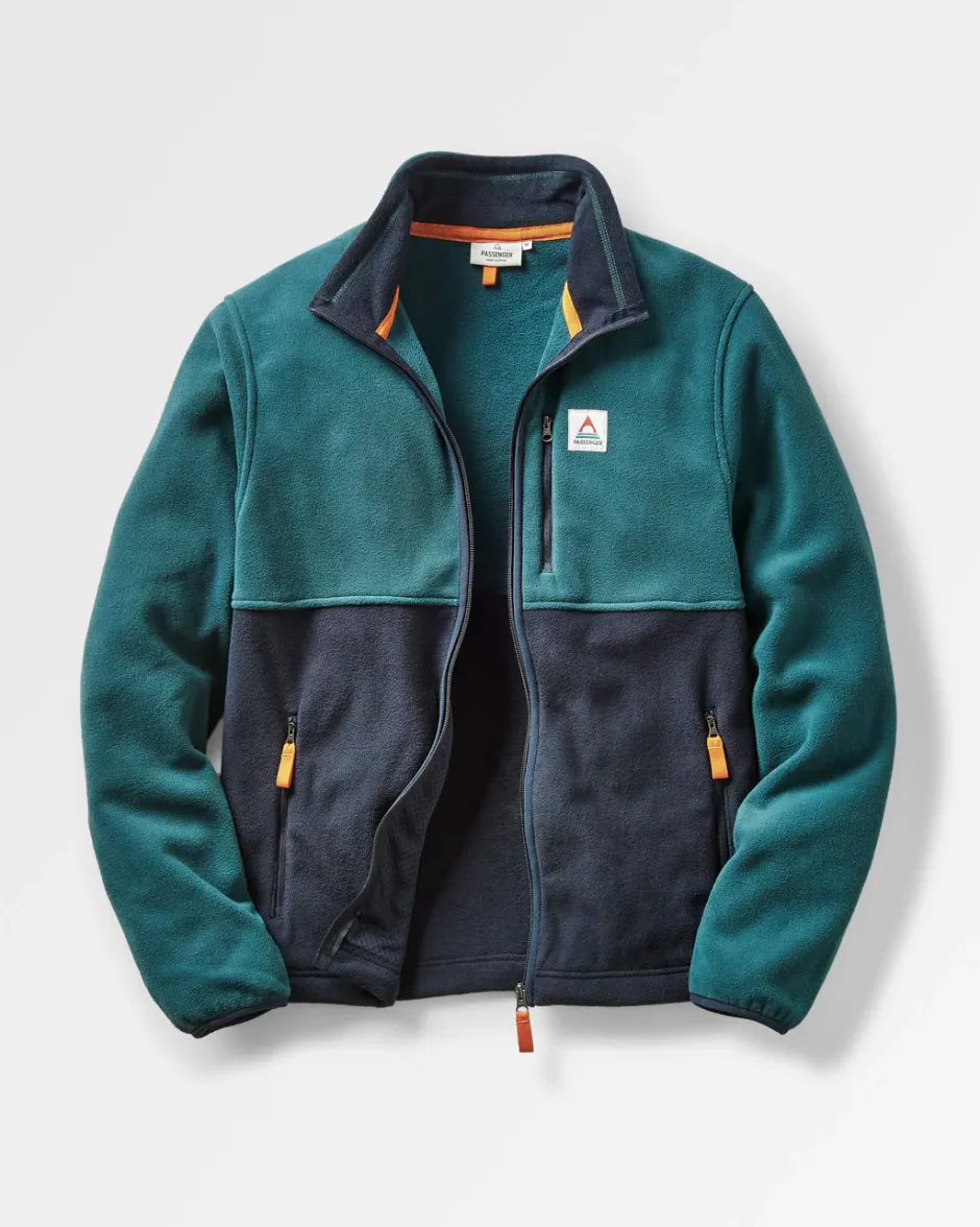 Best Sellers|Fleece>Passenger Ridge Full Zip Recycled Polar Fleece Mediterranean/Deep Navy