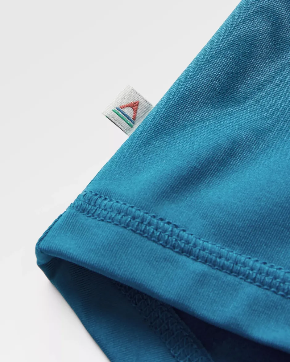 Tops & T-Shirts|Activewear>Passenger River Recycled Active LS T-Shirt Dusty Ochre/ Corsair Blue