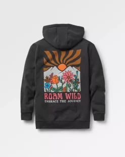 Hoodies & Sweatshirts>Passenger Roam Wild Recycled Cotton Hoodie Black