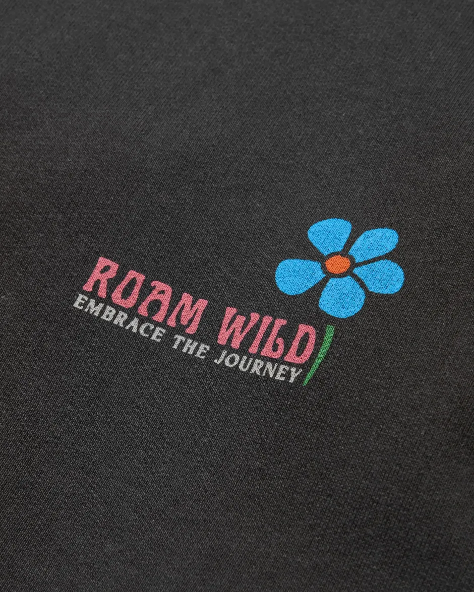 Hoodies & Sweatshirts>Passenger Roam Wild Recycled Cotton Hoodie Black