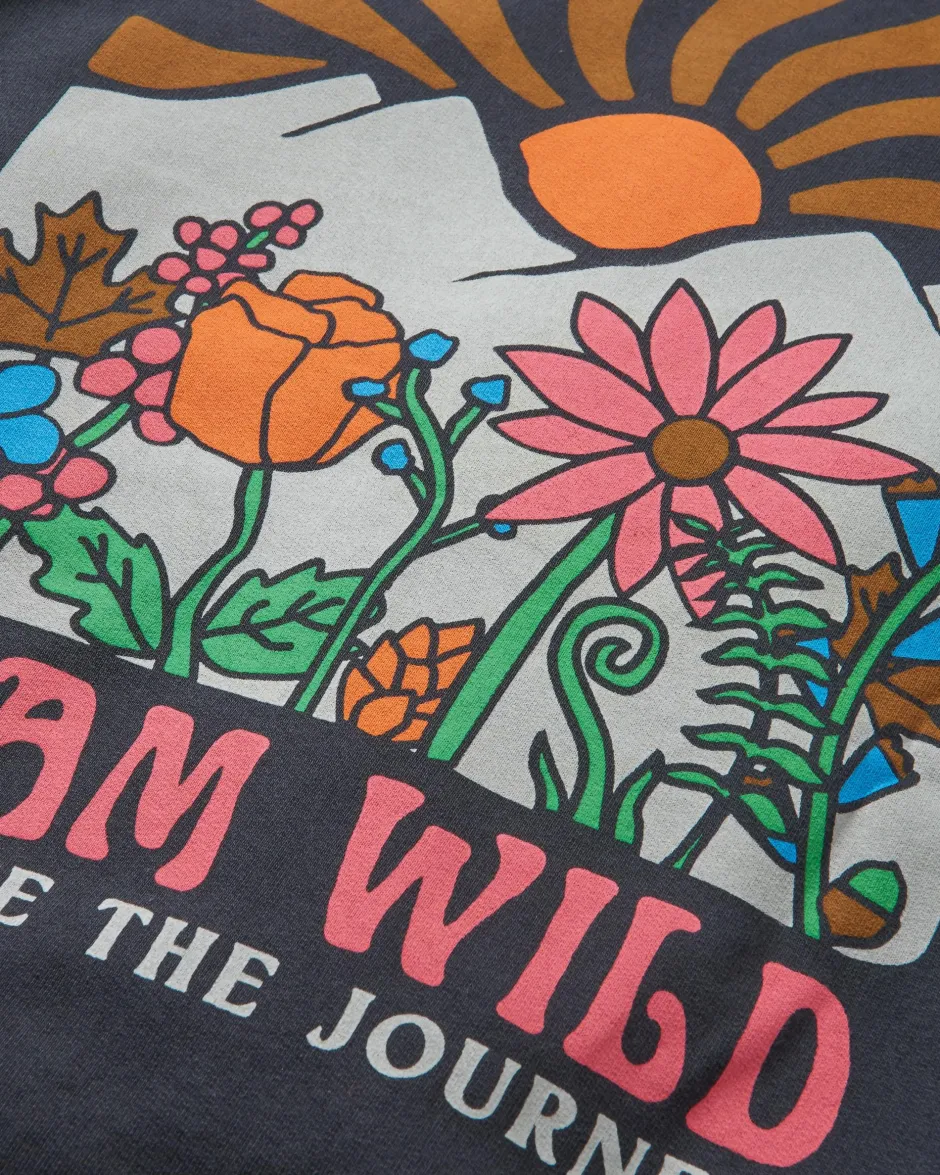 Hoodies & Sweatshirts>Passenger Roam Wild Recycled Cotton Hoodie Black