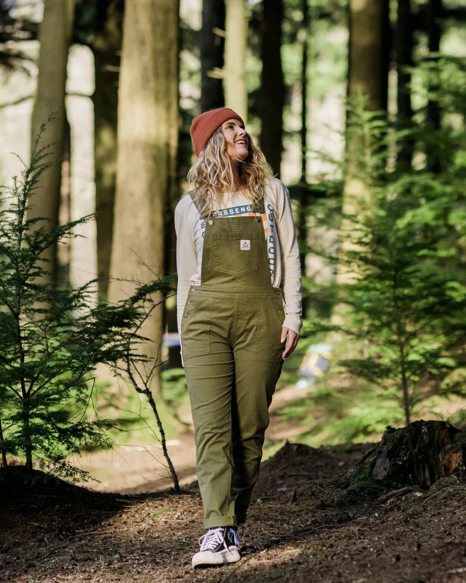 Dungarees & Pants|Women's Outlet>Passenger Roamist Organic Cotton Dungarees Khaki