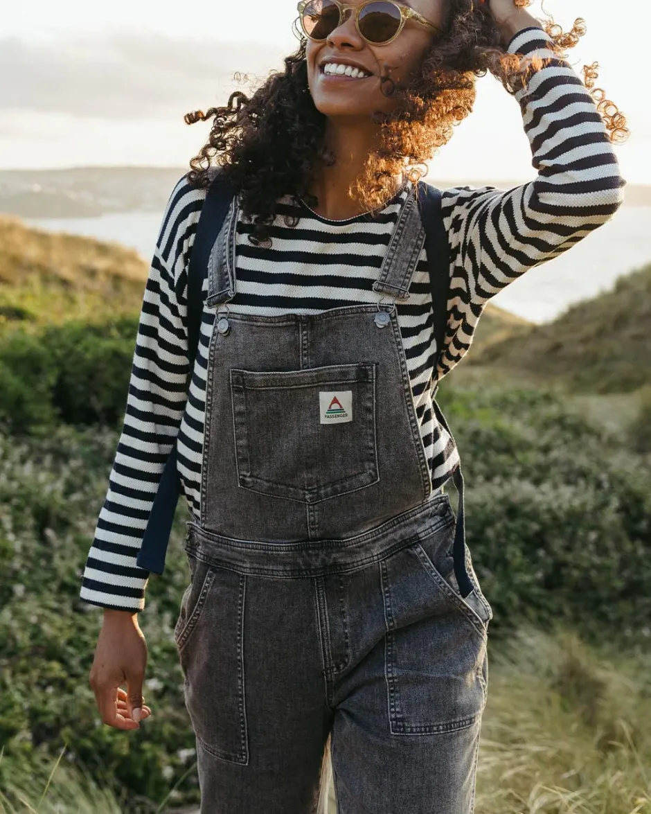 Dungarees & Pants|Women's Outlet>Passenger Roamist Organic Cotton Dungarees Washed Black Denim