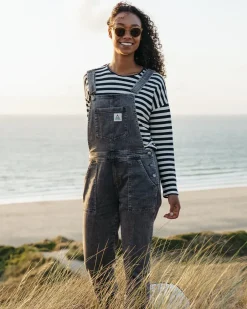 Dungarees & Pants|Women's Outlet>Passenger Roamist Organic Cotton Dungarees Washed Black Denim