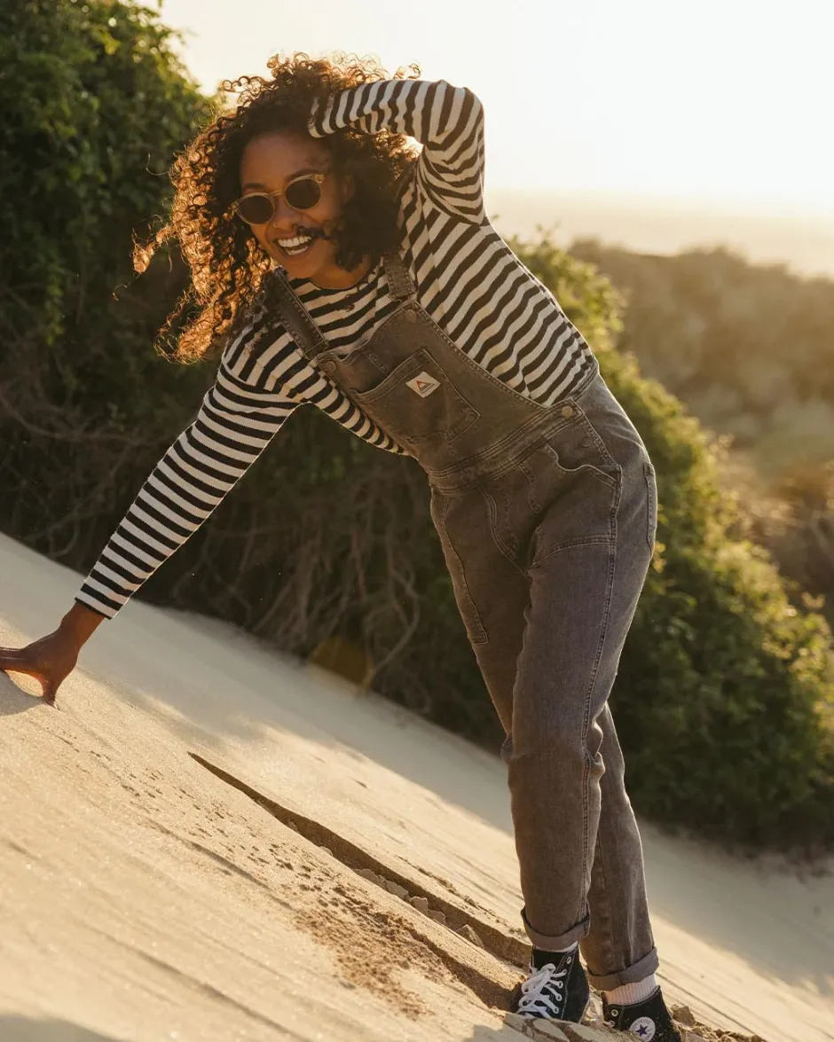 Dungarees & Pants|Women's Outlet>Passenger Roamist Organic Cotton Dungarees Washed Black Denim