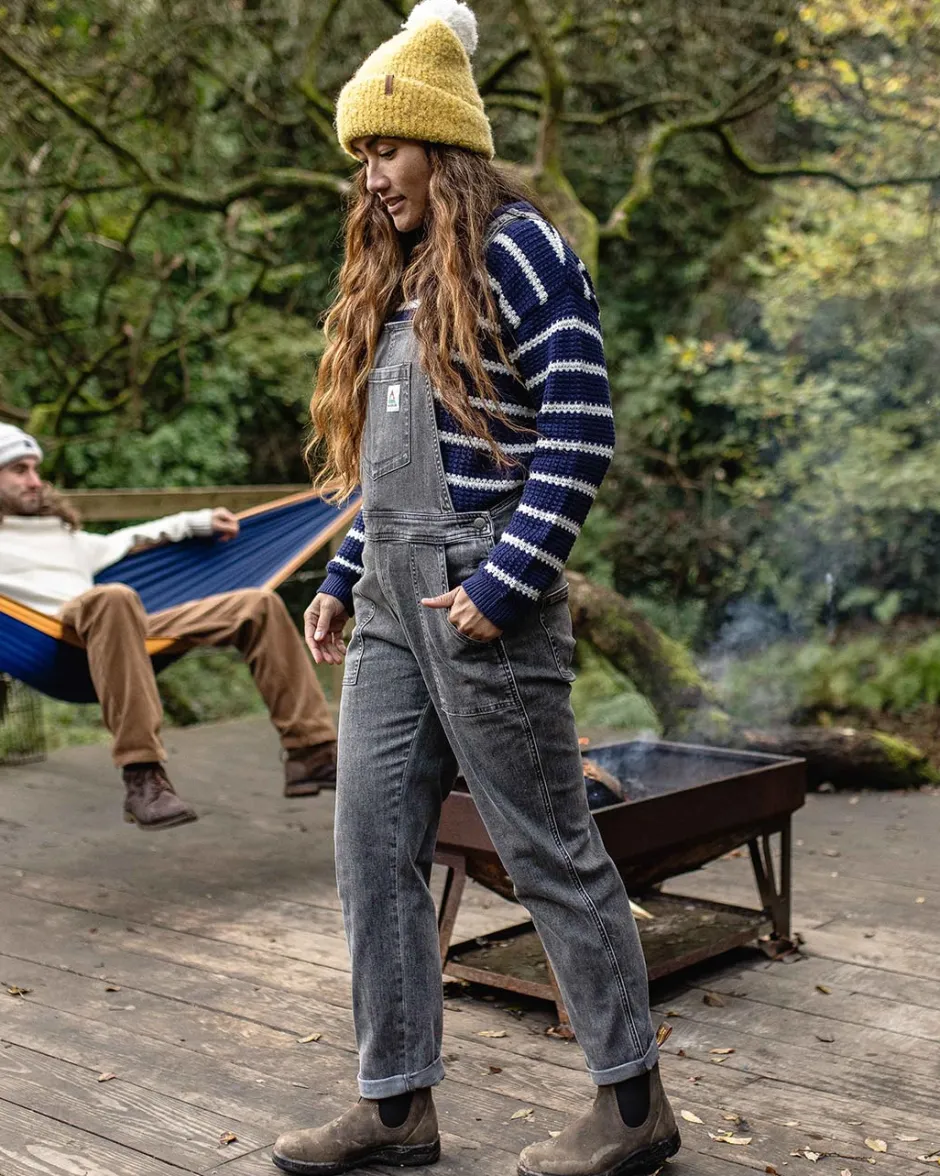 Dungarees & Pants|Women's Outlet>Passenger Roamist Organic Cotton Dungarees Washed Black Denim