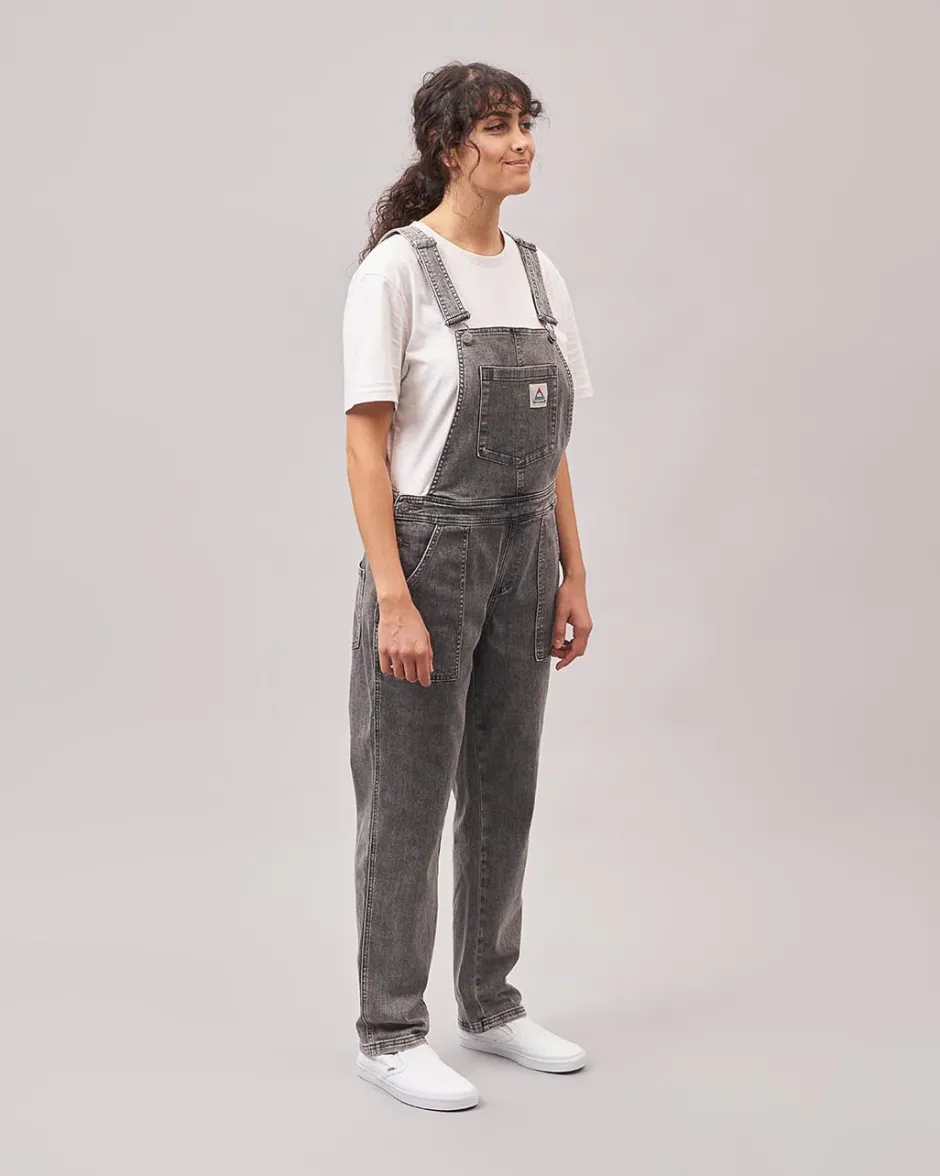 Dungarees & Pants|Women's Outlet>Passenger Roamist Organic Cotton Dungarees Washed Black Denim