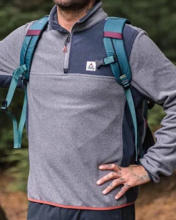 Fleece|Fleece>Passenger Root Recycled Polar 1/4 Zip Fleece Grey Marl