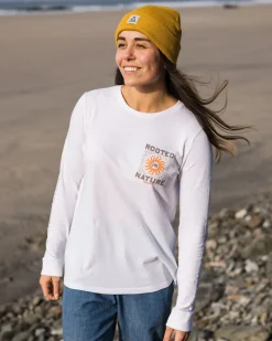 Tops & T-Shirts|Women's Outlet>Passenger Rooted In Nature Ls T-Shirt White