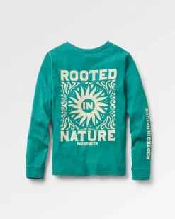 Tops & T-Shirts>Passenger Rooted In Nature LS T-Shirt Blue Sea