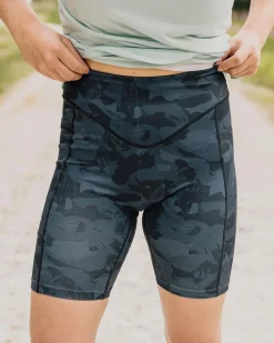 Shorts|Leggings>Passenger Route Recycled Active Short Black Abstract