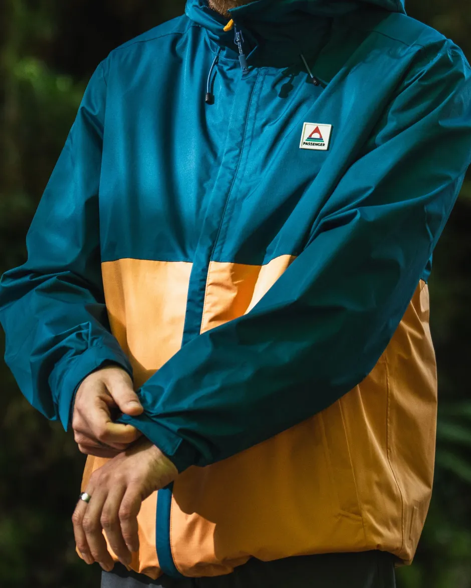 Activewear|Best Sellers>Floris van Bommel Season Water Resistant Recycled Jacket Corsair Blue/ Apricot