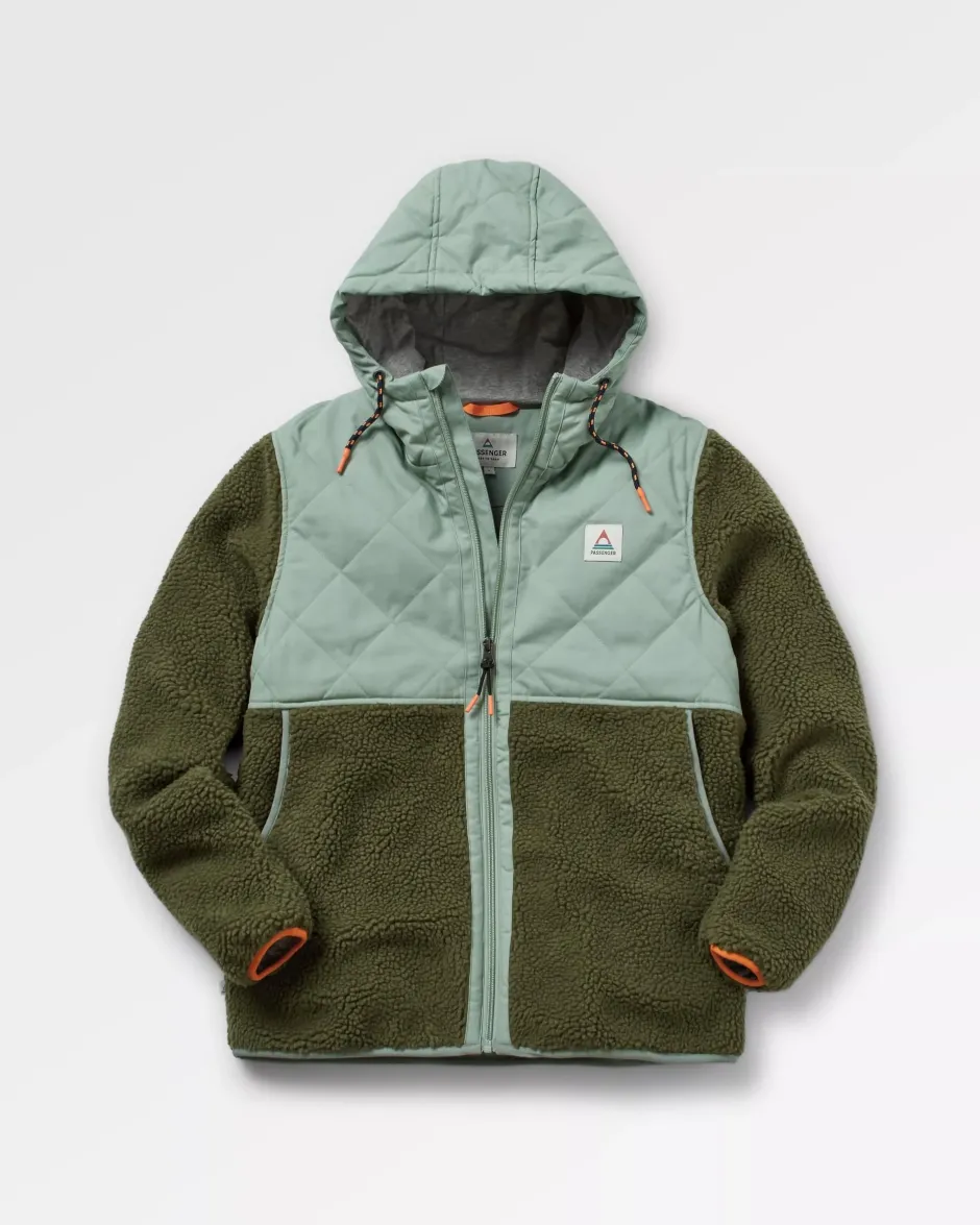 Fleece|Fleece>Passenger Sefton Recycled Deep-Pile Sherpa Fleece Khaki