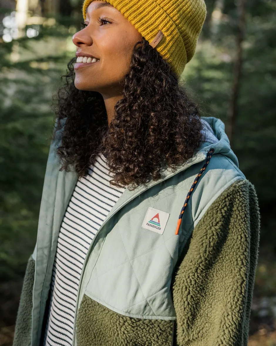 Fleece|Fleece>Passenger Sefton Recycled Deep-Pile Sherpa Fleece Khaki
