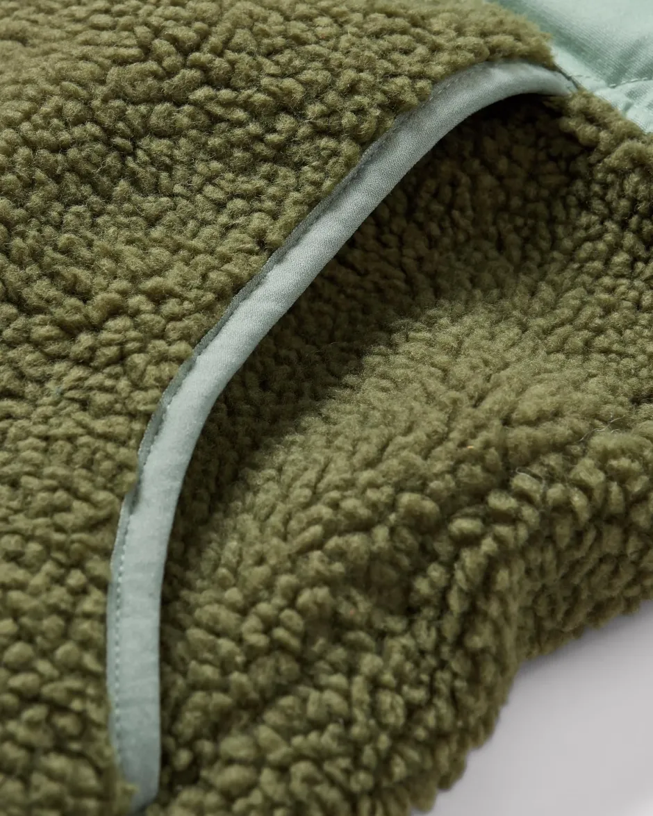 Fleece|Fleece>Passenger Sefton Recycled Deep-Pile Sherpa Fleece Khaki