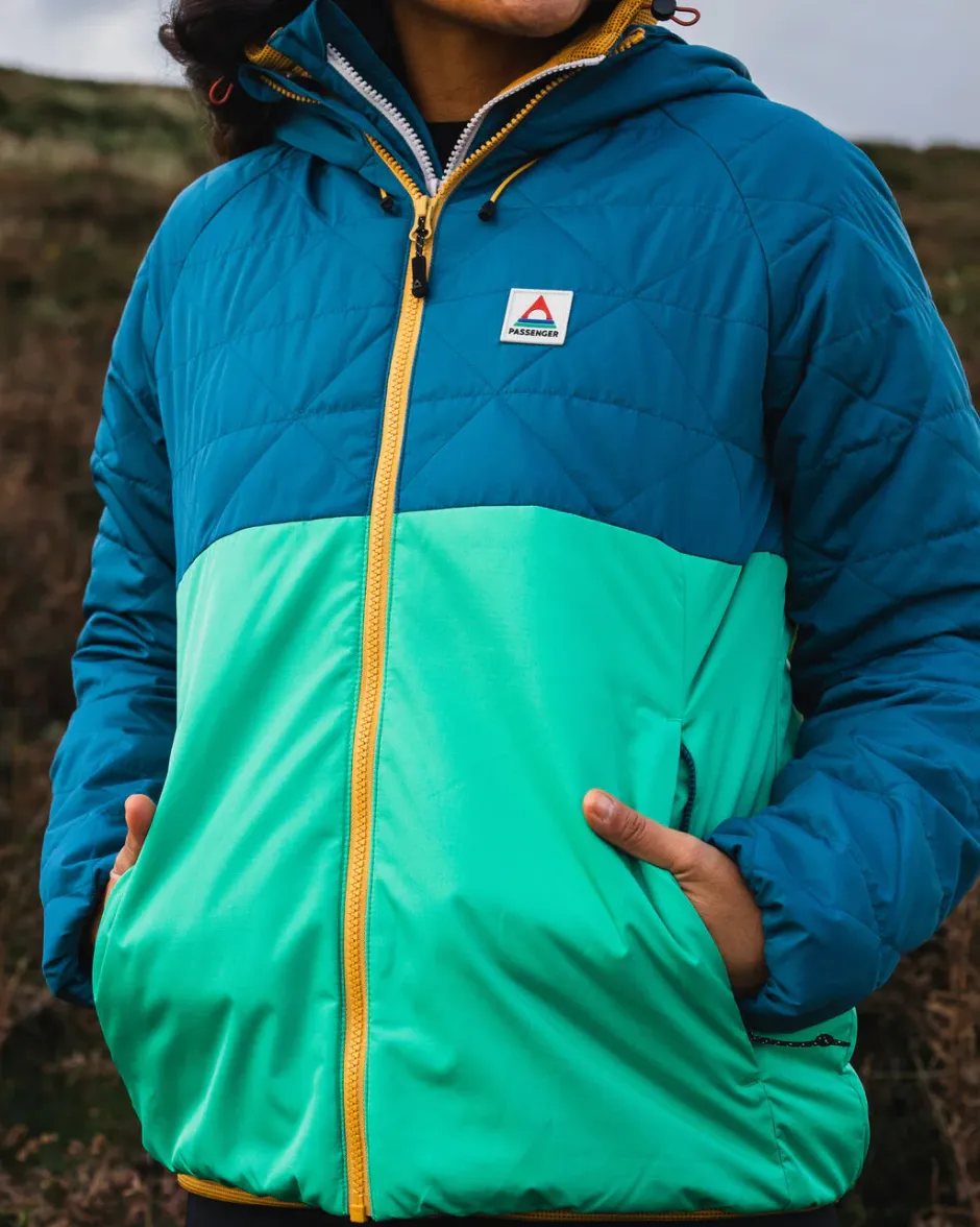 Water Resistant|Insulated>Passenger Singletrack Recycled Thermore® Insulated Jacket Corsair Blue/ Jungle Green
