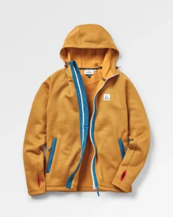 Hoodies & Sweatshirts|Fleece>Passenger Slope Hooded Recycled Fleece Dusty Ochre