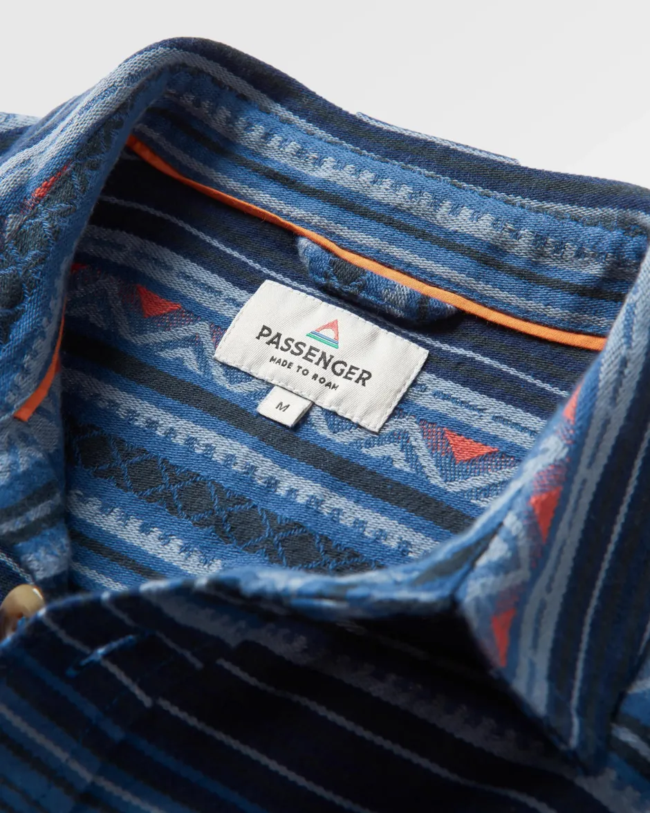 Shirts|Best Sellers>Passenger Slowdown Heavyweight Overshirt Dark Denim
