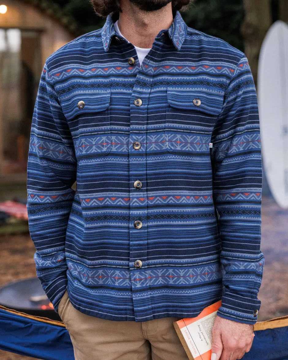 Shirts|Best Sellers>Passenger Slowdown Heavyweight Overshirt Dark Denim