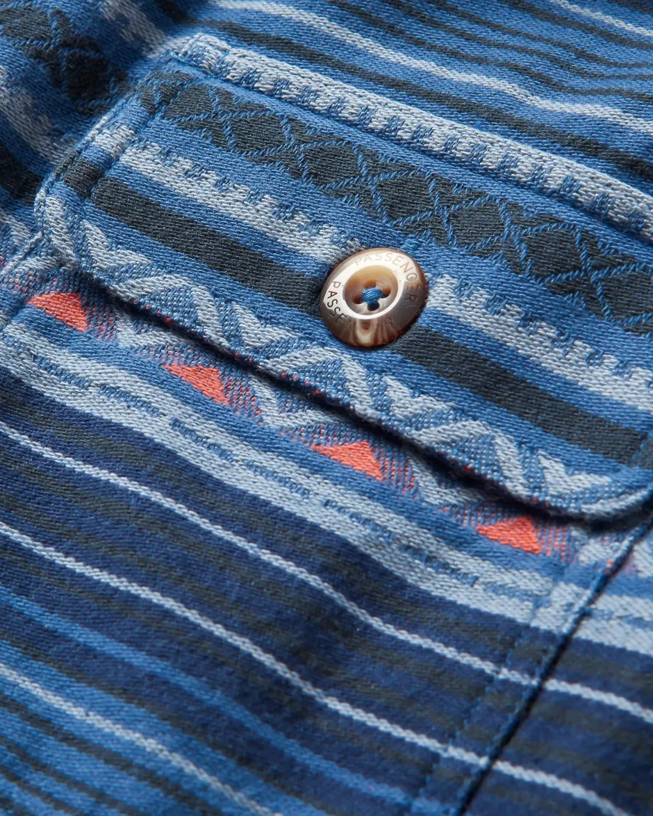 Shirts|Best Sellers>Passenger Slowdown Heavyweight Overshirt Dark Denim