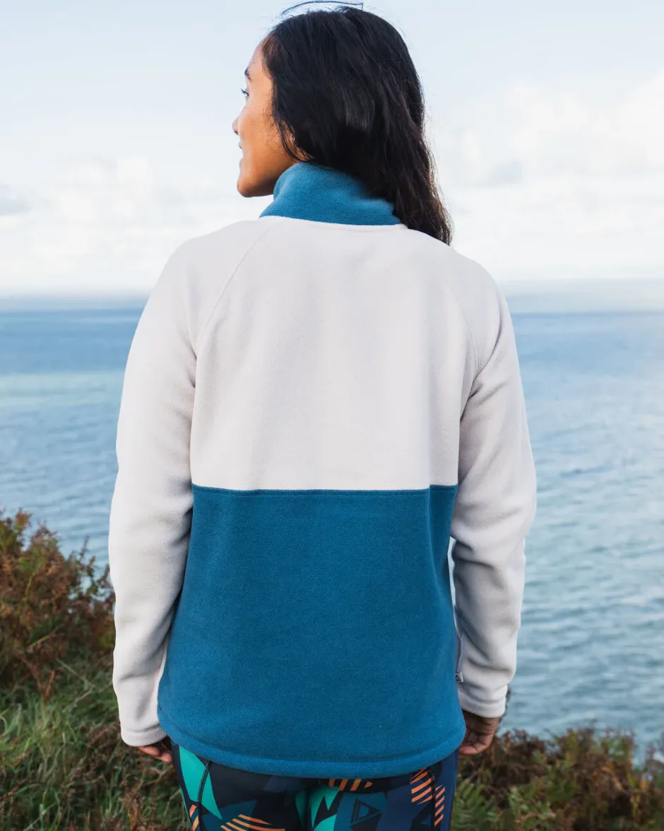 Fleece|Fleece>Passenger Snowdrop Pullover Recycled Polartec® Fleece Corsair/ Vintage White