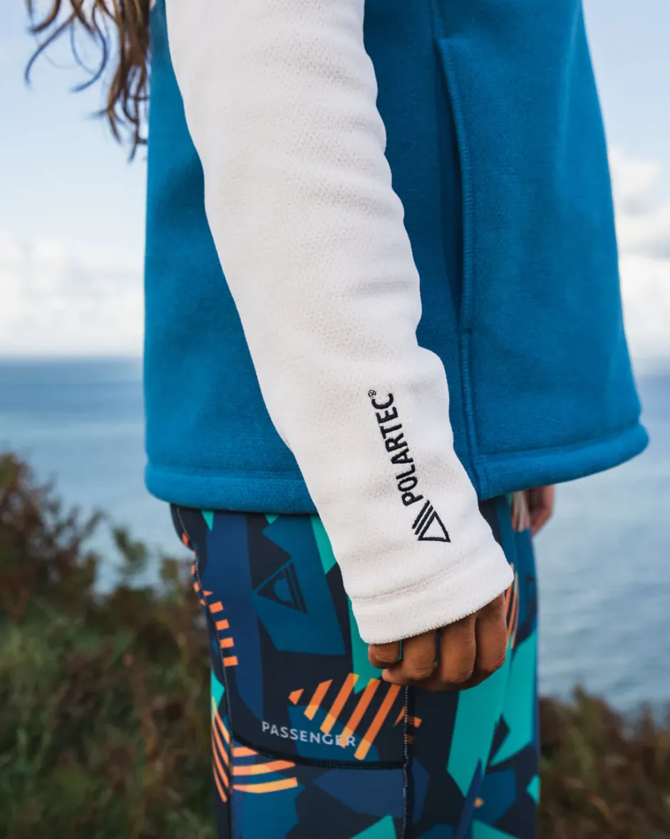 Fleece|Fleece>Passenger Snowdrop Pullover Recycled Polartec® Fleece Corsair/ Vintage White