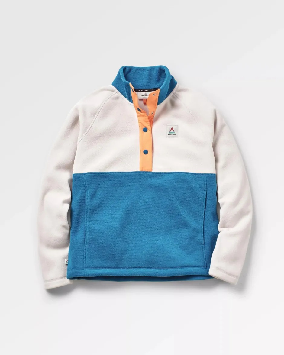 Fleece|Fleece>Passenger Snowdrop Pullover Recycled Polartec® Fleece Corsair/ Vintage White