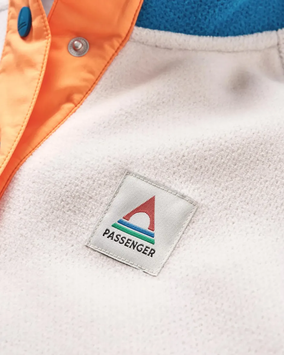 Fleece|Fleece>Passenger Snowdrop Pullover Recycled Polartec® Fleece Corsair/ Vintage White