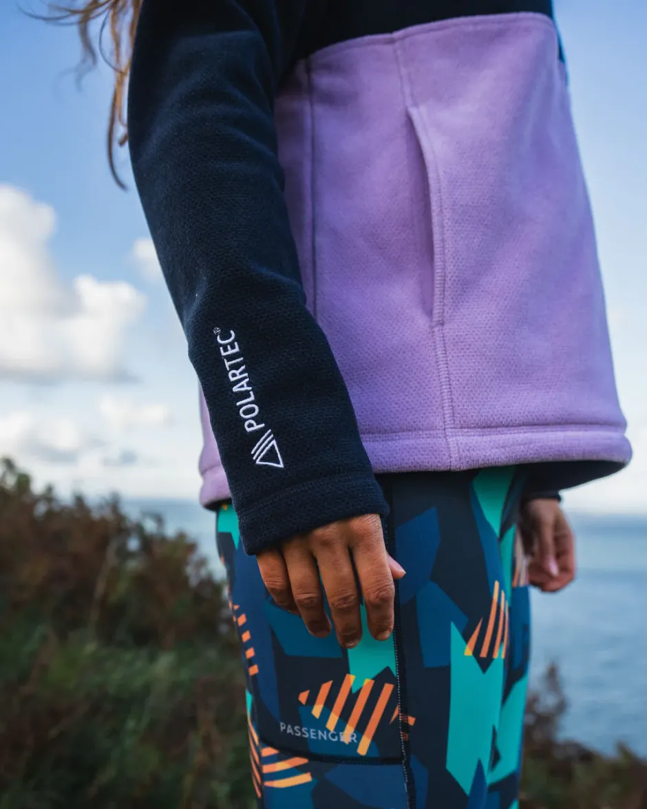 Fleece|Fleece>Passenger Snowdrop Pullover Recycled Polartec® Fleece Lilac/ Deep Navy