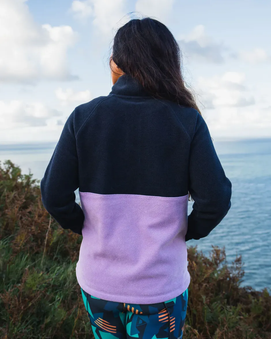 Fleece|Fleece>Passenger Snowdrop Pullover Recycled Polartec® Fleece Lilac/ Deep Navy