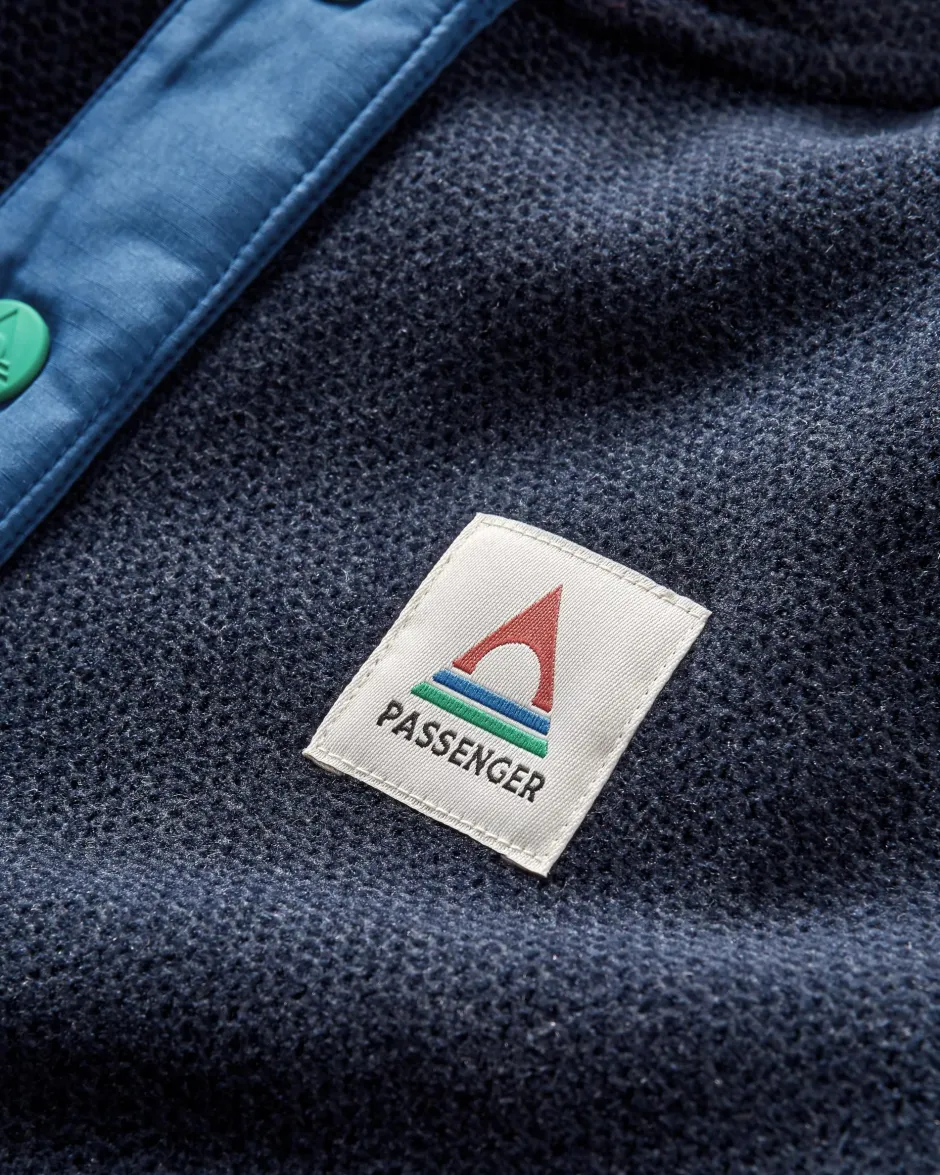 Fleece|Fleece>Passenger Snowdrop Pullover Recycled Polartec® Fleece Lilac/ Deep Navy