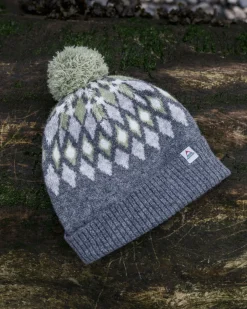 Accessories|Beanies>Passenger Snowdrop Recycled Bobble Hat Grey Marl
