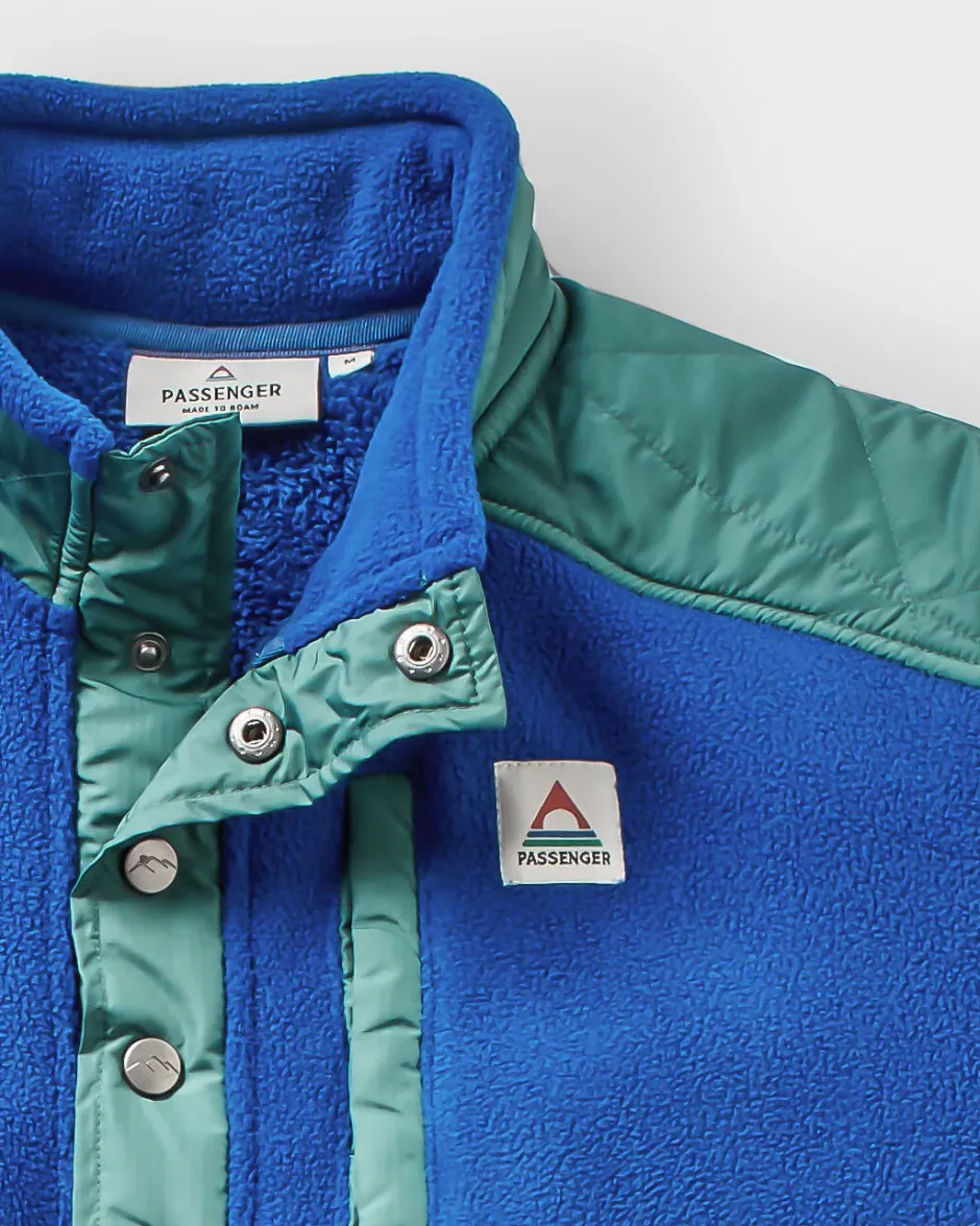 Fleece|Fleece>Passenger Solace Recycled Sherpa-Lined Polar Fleece True Blue
