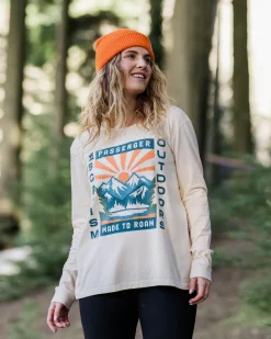 Tops & T-Shirts>Passenger Solitude Recycled Cotton Oversized LS T-Shirt Birch