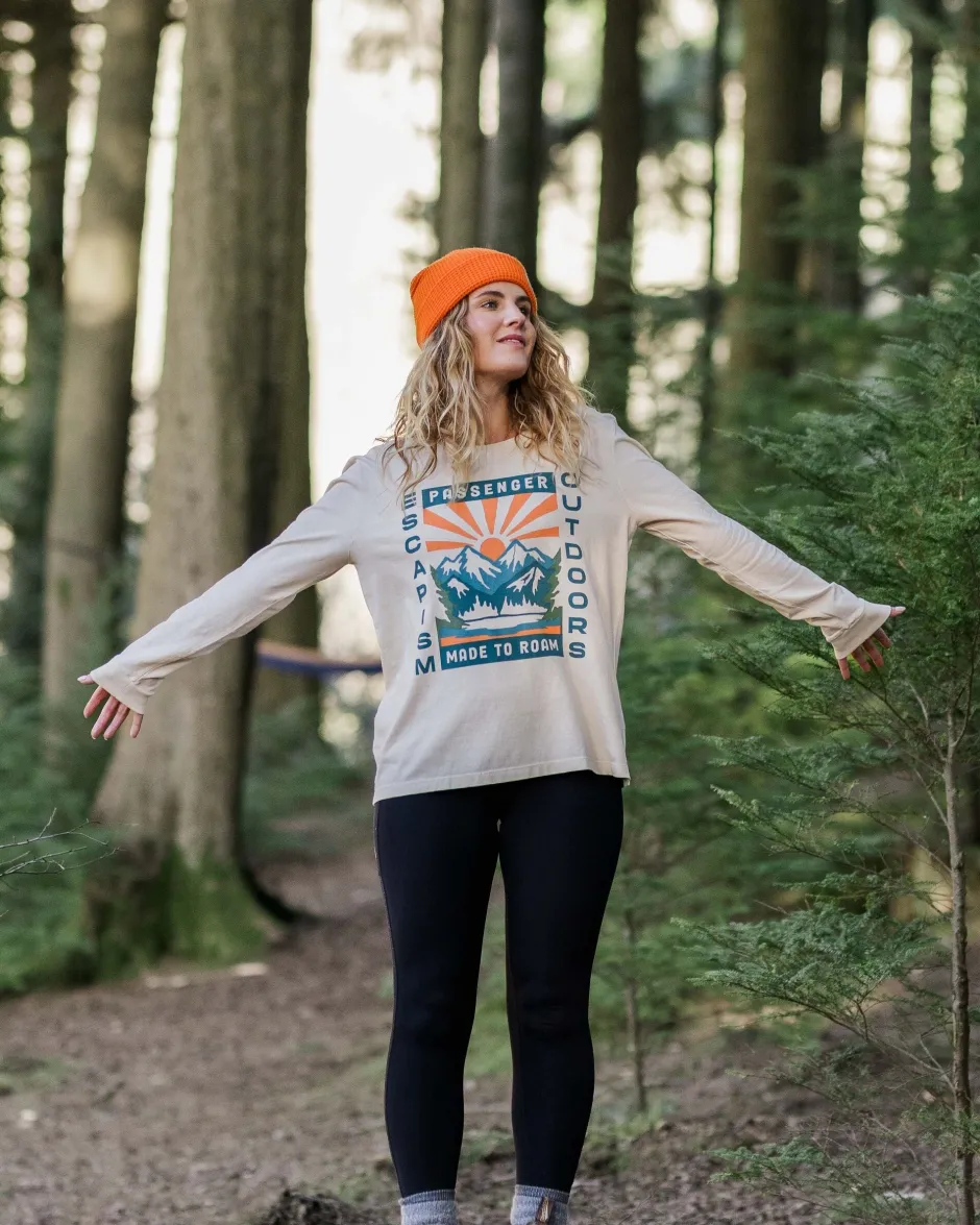 Tops & T-Shirts>Passenger Solitude Recycled Cotton Oversized LS T-Shirt Birch