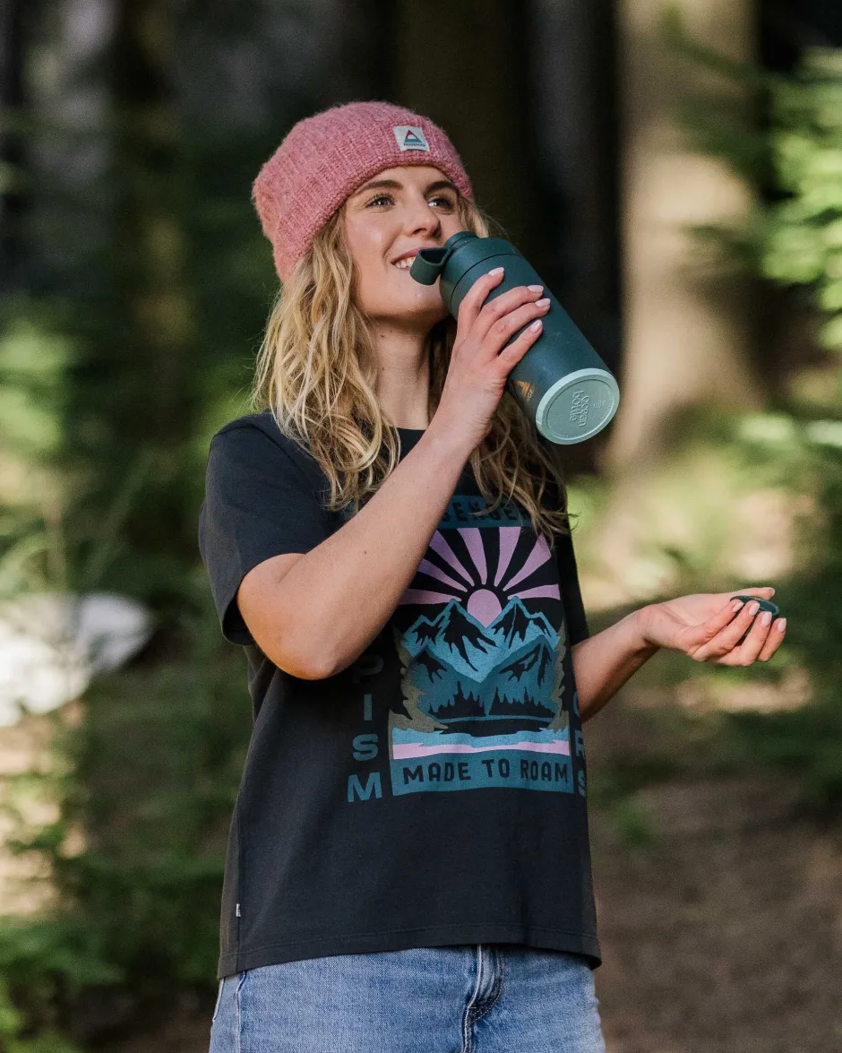 Tops & T-Shirts>Passenger Solitude Recycled Cotton Oversized T-Shirt Black