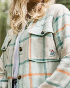 Shirts>Passenger Stella Organic Cotton LS Shirt Surf Spray Check