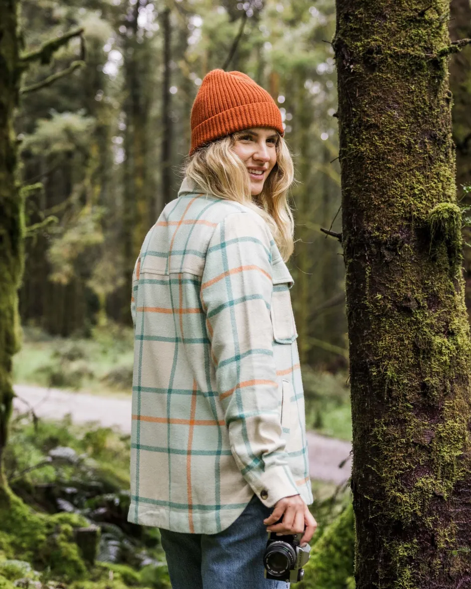 Shirts>Passenger Stella Organic Cotton LS Shirt Surf Spray Check