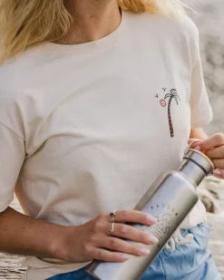 Tops & T-Shirts>Passenger Sundaze Oversized Recycled Cotton T-Shirt Birch