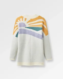 Knitwear>Passenger Sunsets Recycled Knitted Cardigan Marshmallow