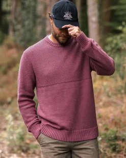 Knitwear|Winter Road Trip Essentials>Passenger Swell Knitted Jumper Crushed Berry