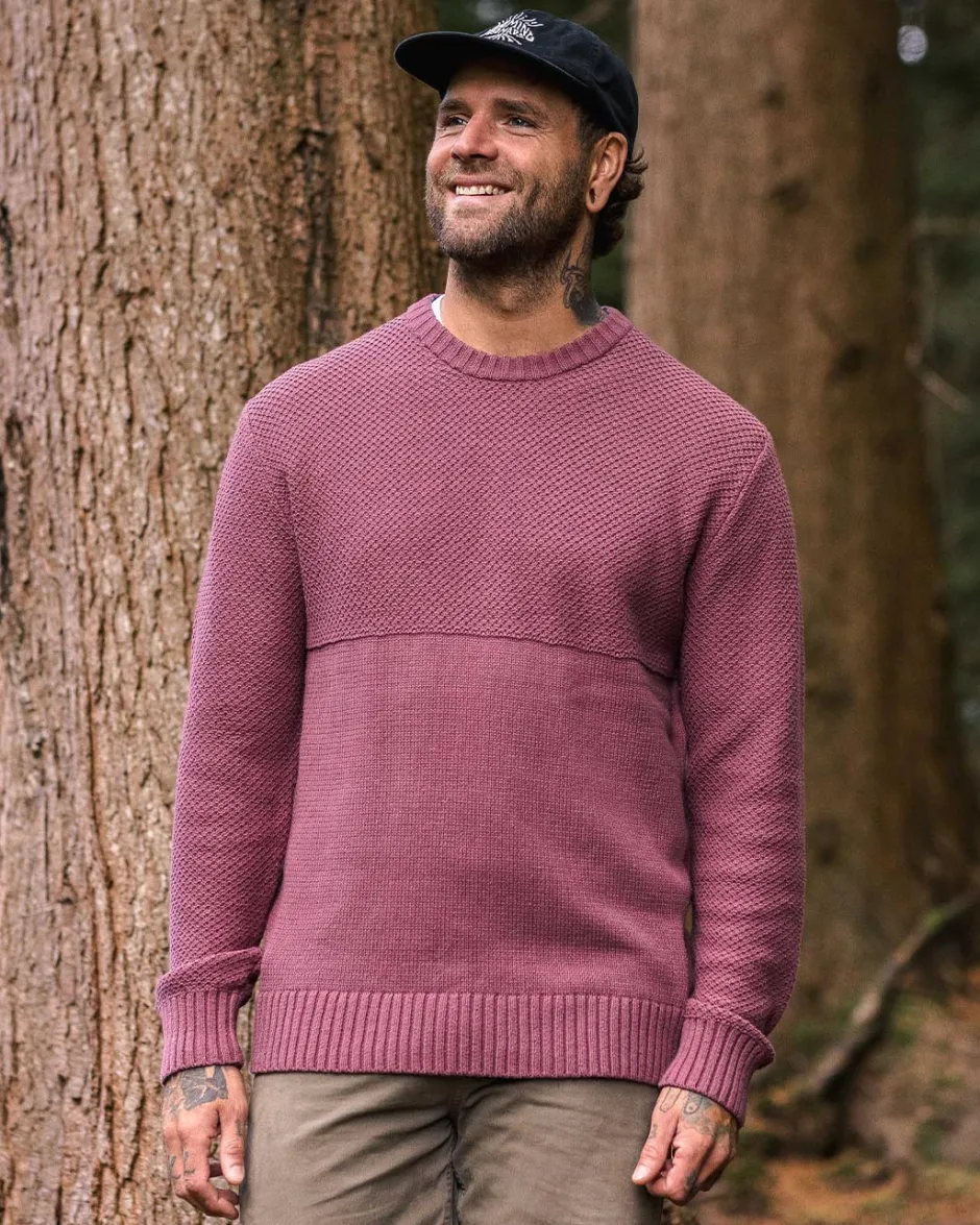 Knitwear|Winter Road Trip Essentials>Passenger Swell Knitted Jumper Crushed Berry