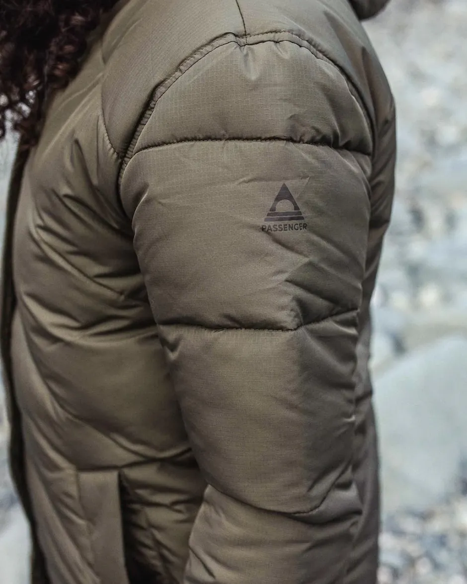 Women's Outlet|Women's>Passenger Tasman Long Recycled Insulated Jacket Dusty Olive