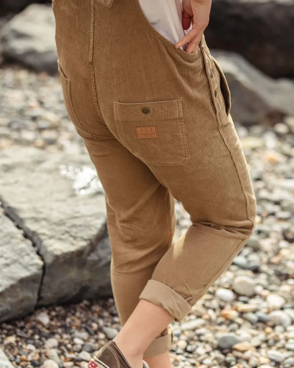 Dungarees & Pants|Women's Outlet>Passenger Tiaga Cord Dungarees Biscuit