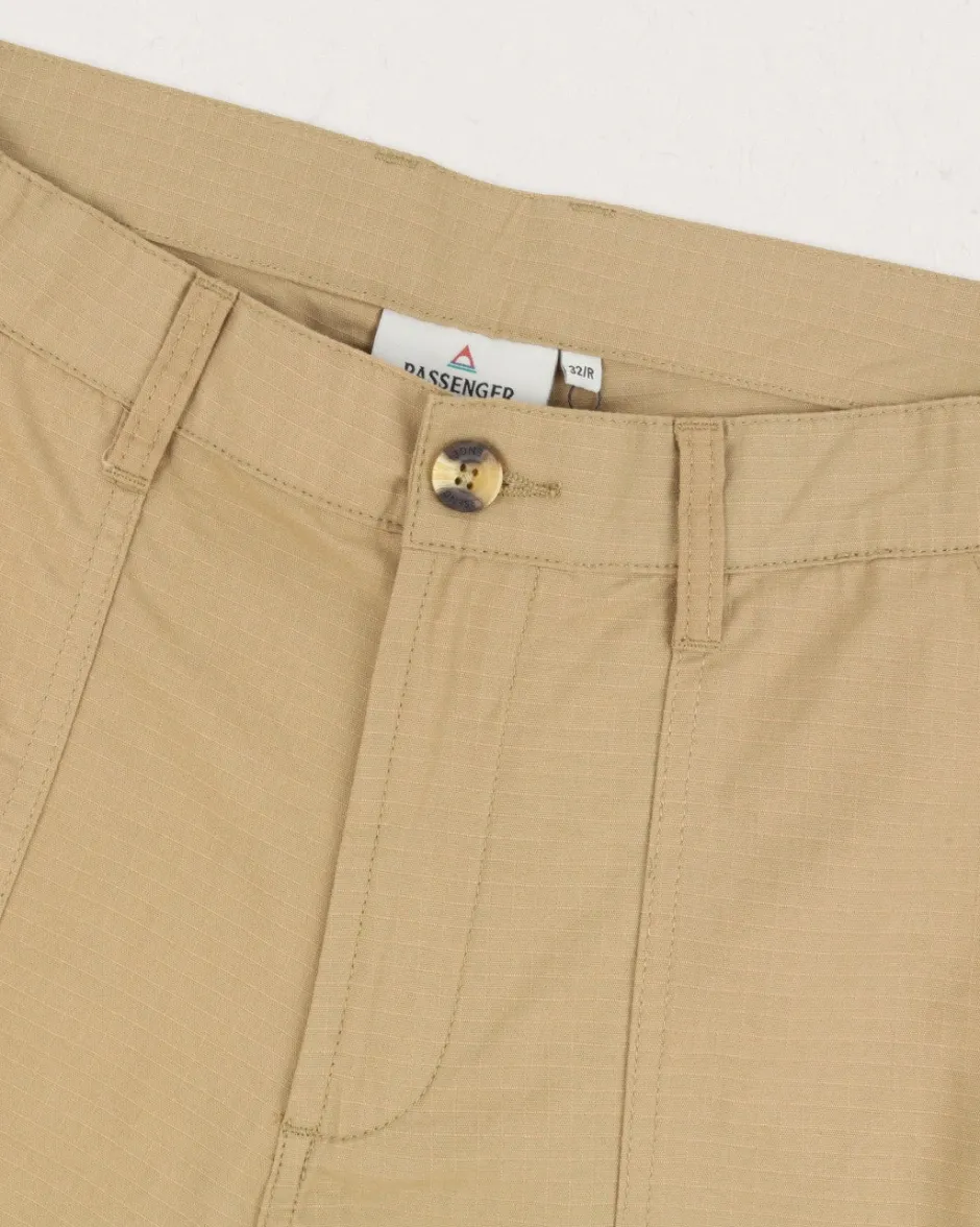 Pants|Men's Outlet>Floris van Bommel Timeless Organic Cotton Crop Pants Biscuit