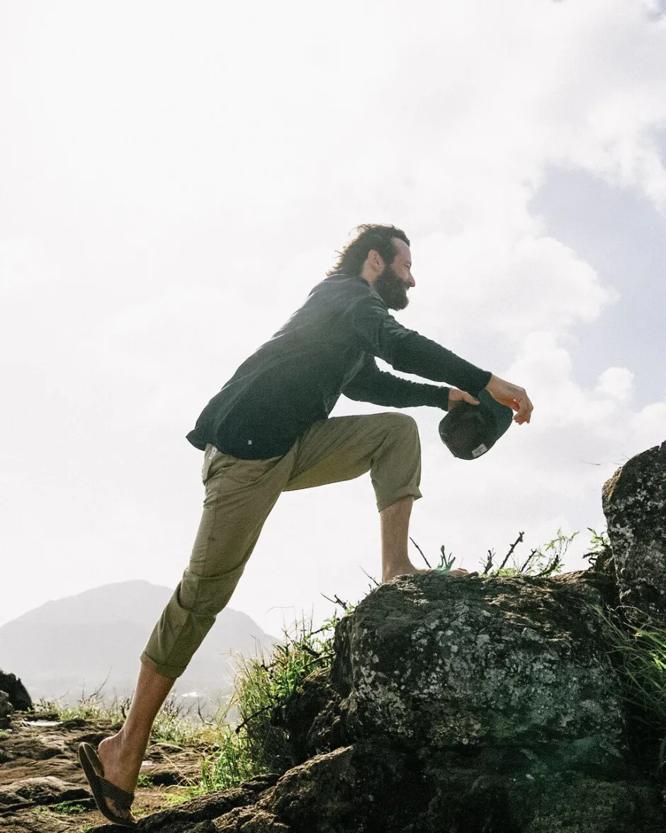 Pants|Men's Outlet>Floris van Bommel Timeless Organic Cotton Crop Pants Biscuit