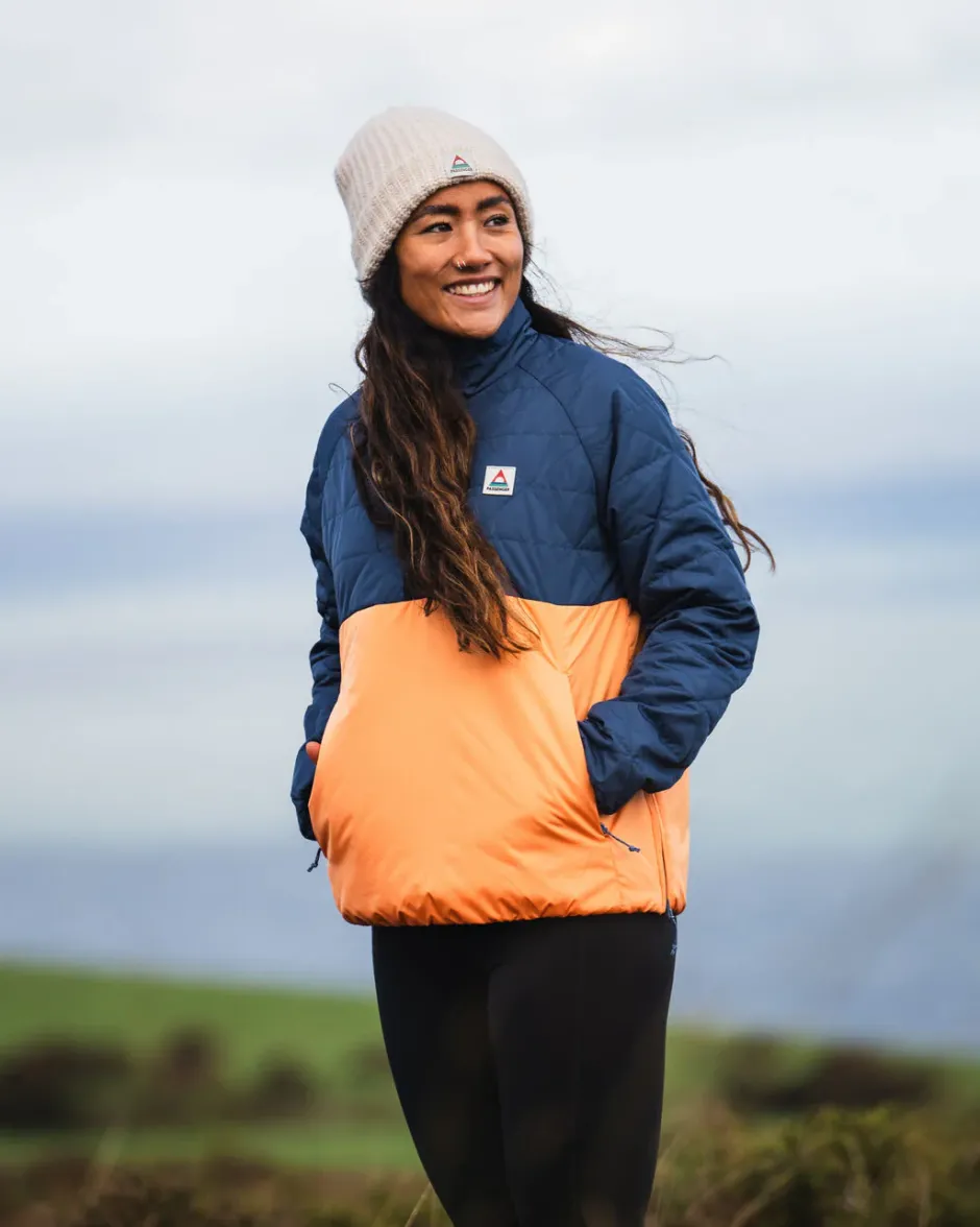 Water Resistant|Insulated>Passenger Trace Recycled Thermore® Insulated Jacket Dark Denim/ Apricot