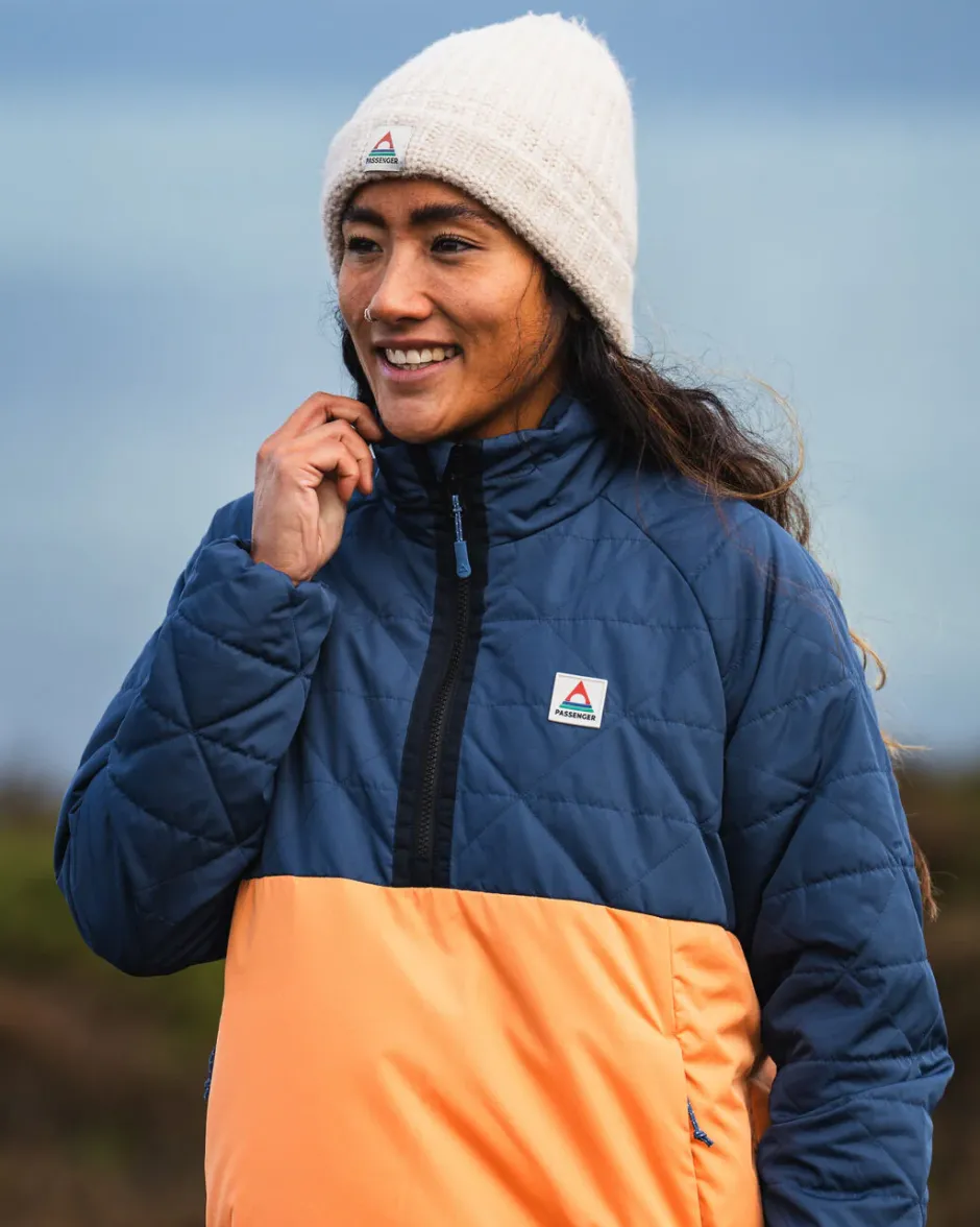 Water Resistant|Insulated>Passenger Trace Recycled Thermore® Insulated Jacket Dark Denim/ Apricot